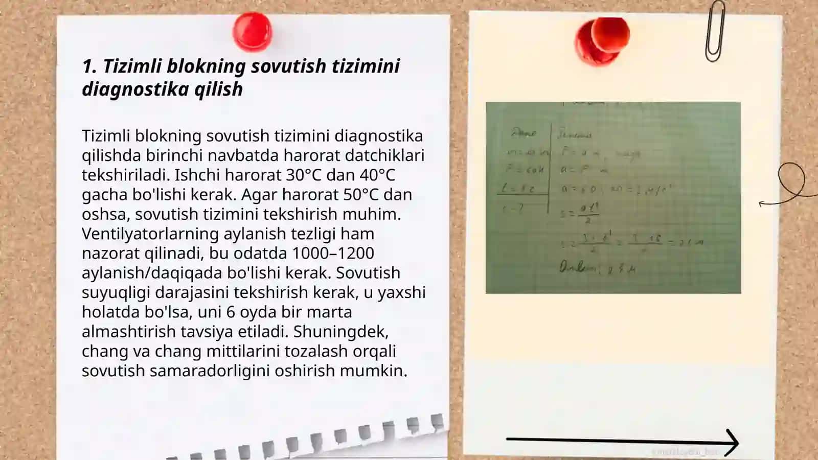 Tizimli blokning sovutish tizimiga texnik xizmat ko`rsatish 3