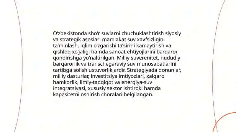 Oʻzbekistonda shoʻr suvlarni chuchuklashtirish 3