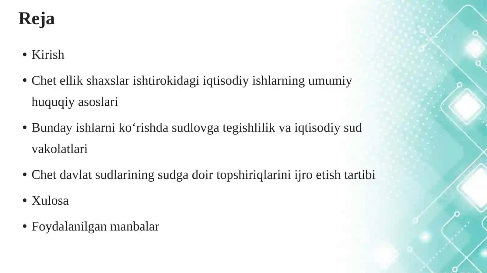 Chetellik shaxslari shtiroki dagi ishlarni ko‘rishda sudlovga tegishlik masalalari 3