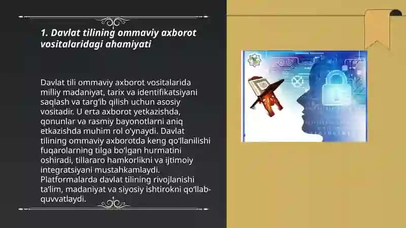 Davlat tilining ommaviy axborot vositalaridagi ahamiyati 3