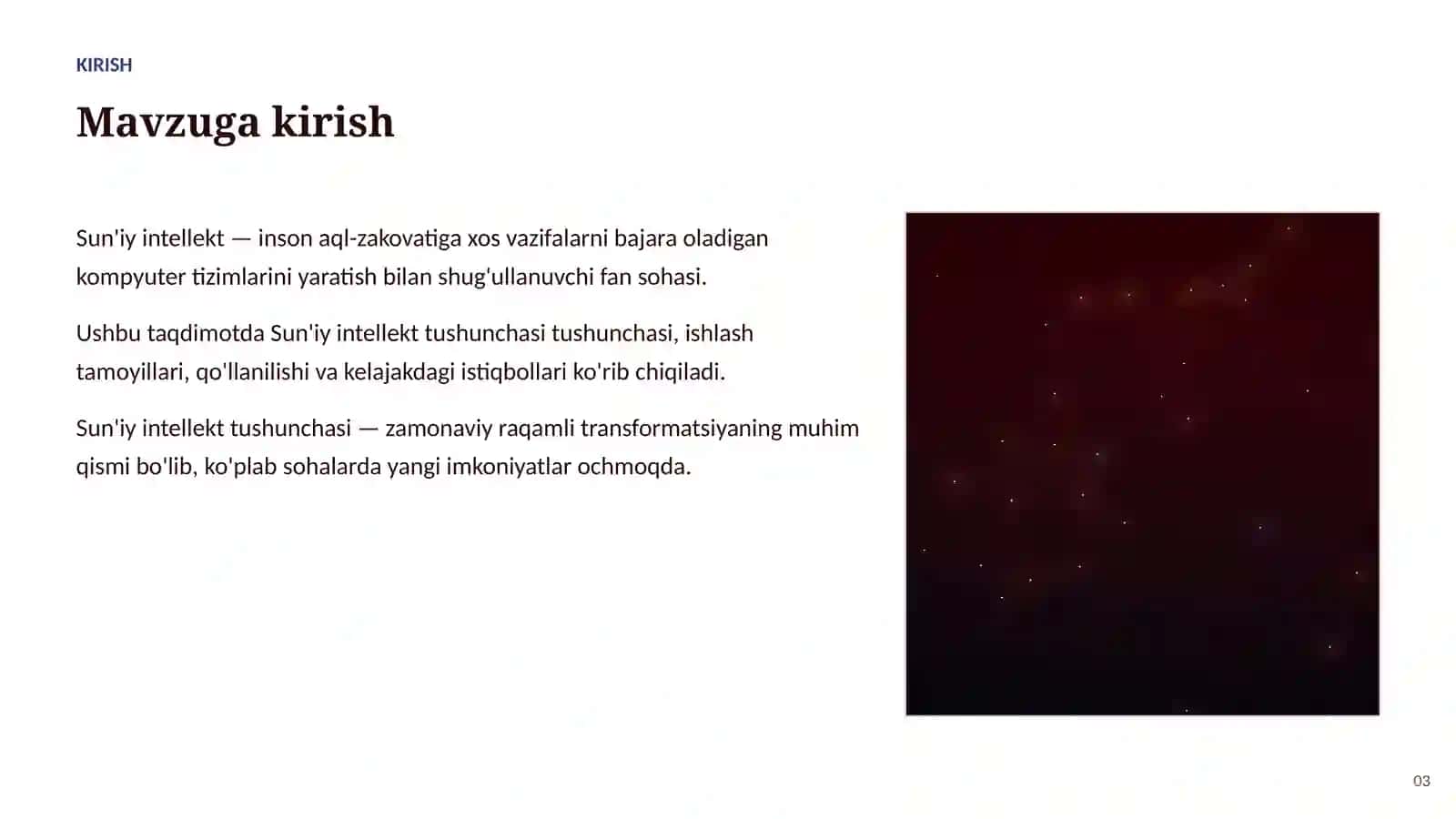SUN'IY INTELLEKT ASOSLARI 3