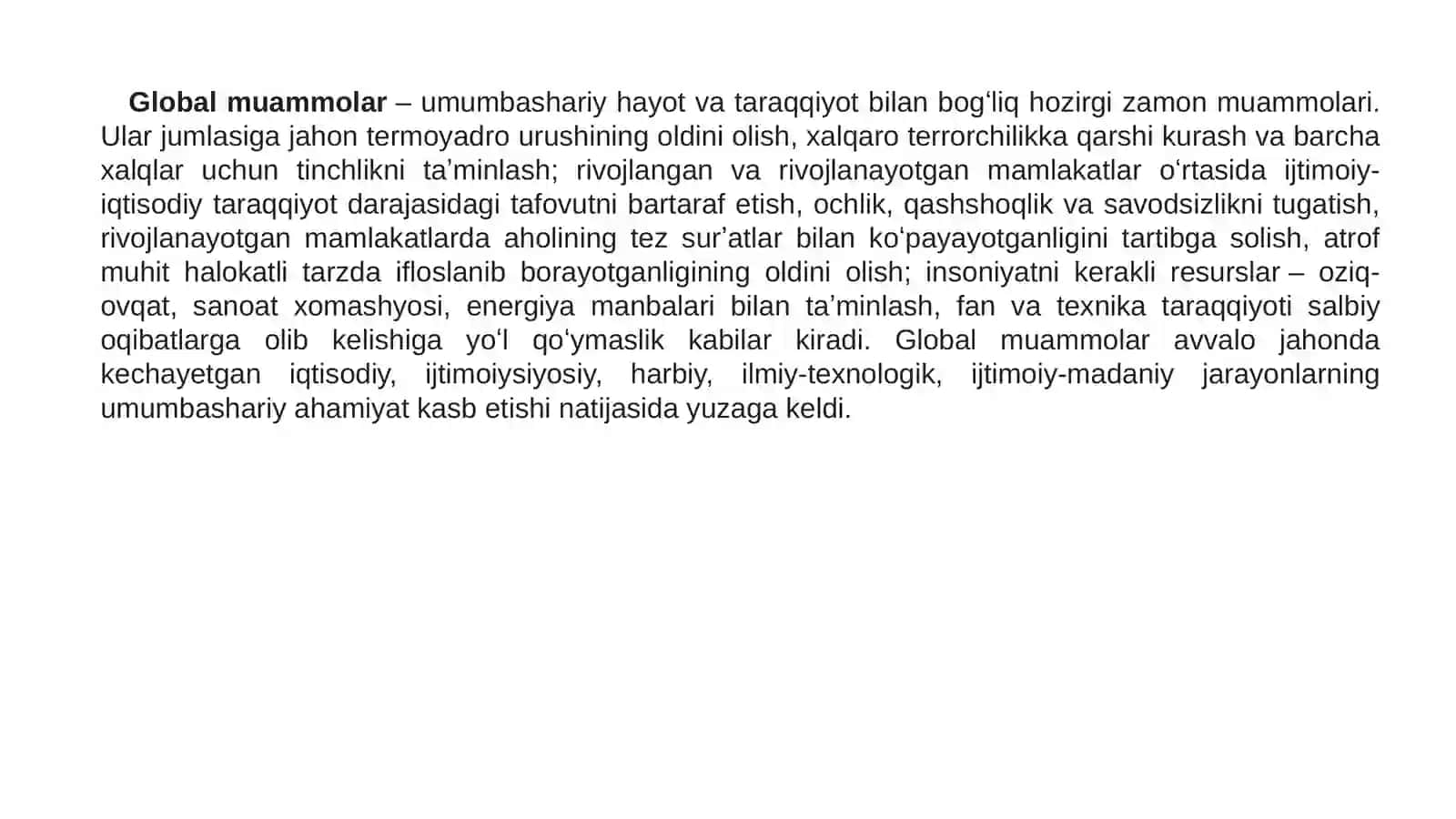 Glaballashuv va global muammolarning falsafiy jihatlari 3