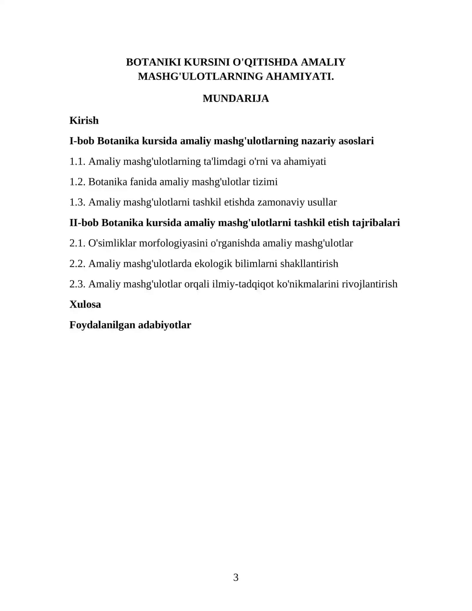 BOTANIKI KURSINI O'QITISHDA AMALIY MASHG'ULOTLARNING AHAMIYATI 3