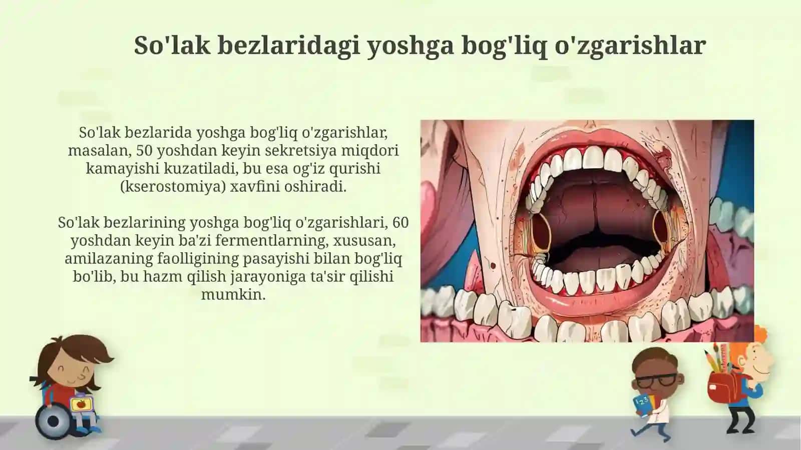 Og'iz bõshlig'i shilliq qavatini tuzulishining yoshga doir hususiyatlari 3