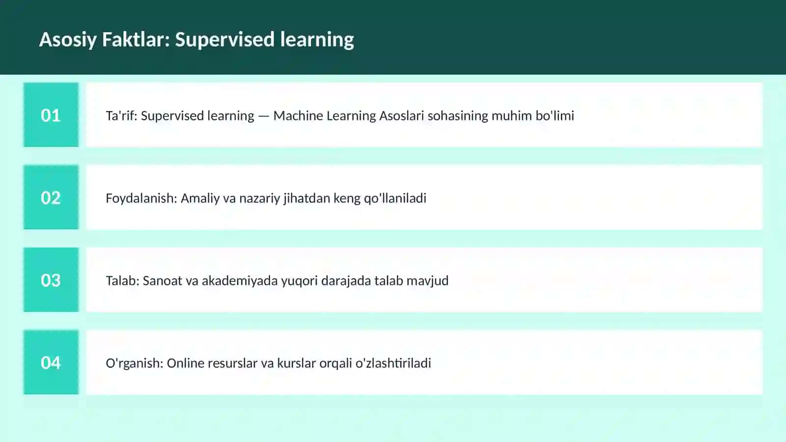 AI | MACHINE LEARNING ASOSLARI 3