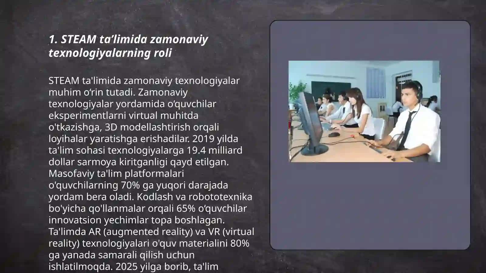 STEAM taʼlim texnologiyasidan foydalanish 3