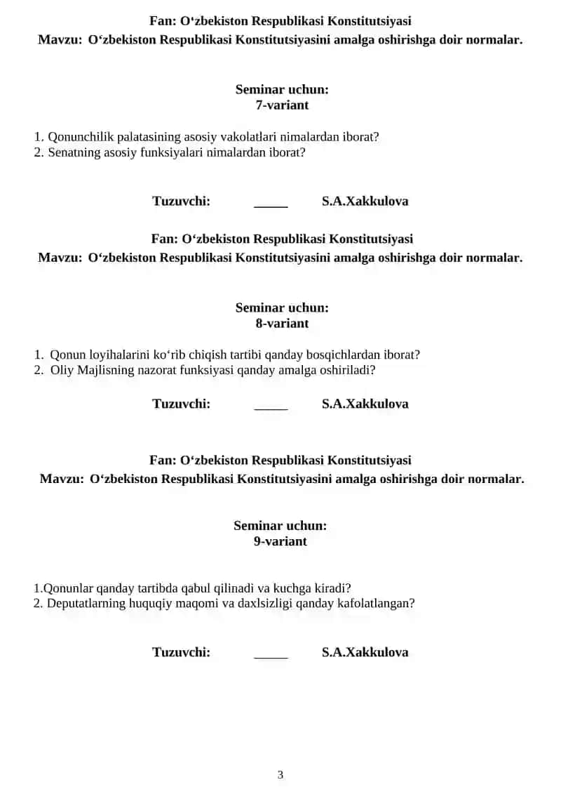O‘zbekiston Respublikasi Konstitutsiyasi 3