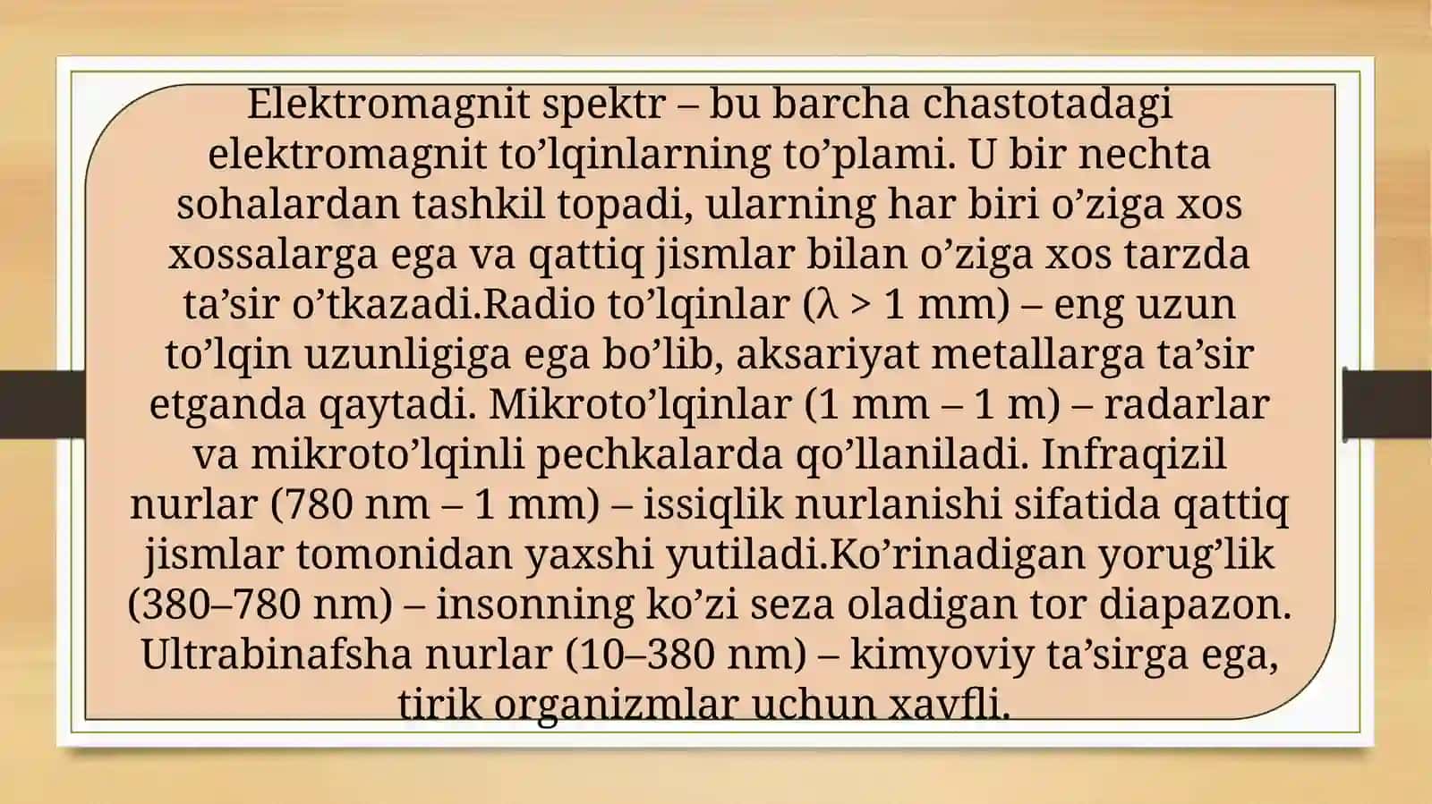 Qattiq jism bilan elektromagnit to'lqinlarning o'zaro ta'siri 3