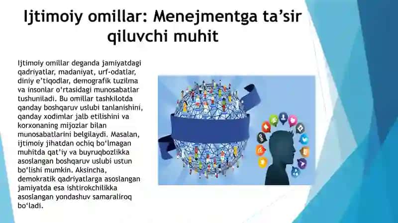Ijtimoiy omillar va menejmentda axloq. 3