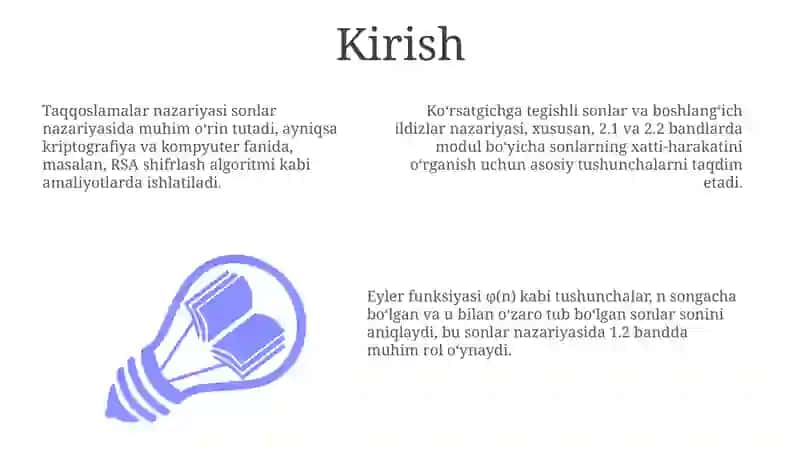 Koʻrsatgichga qarashli sonlar va boshlangʻich ildizlar nazariyasi 3