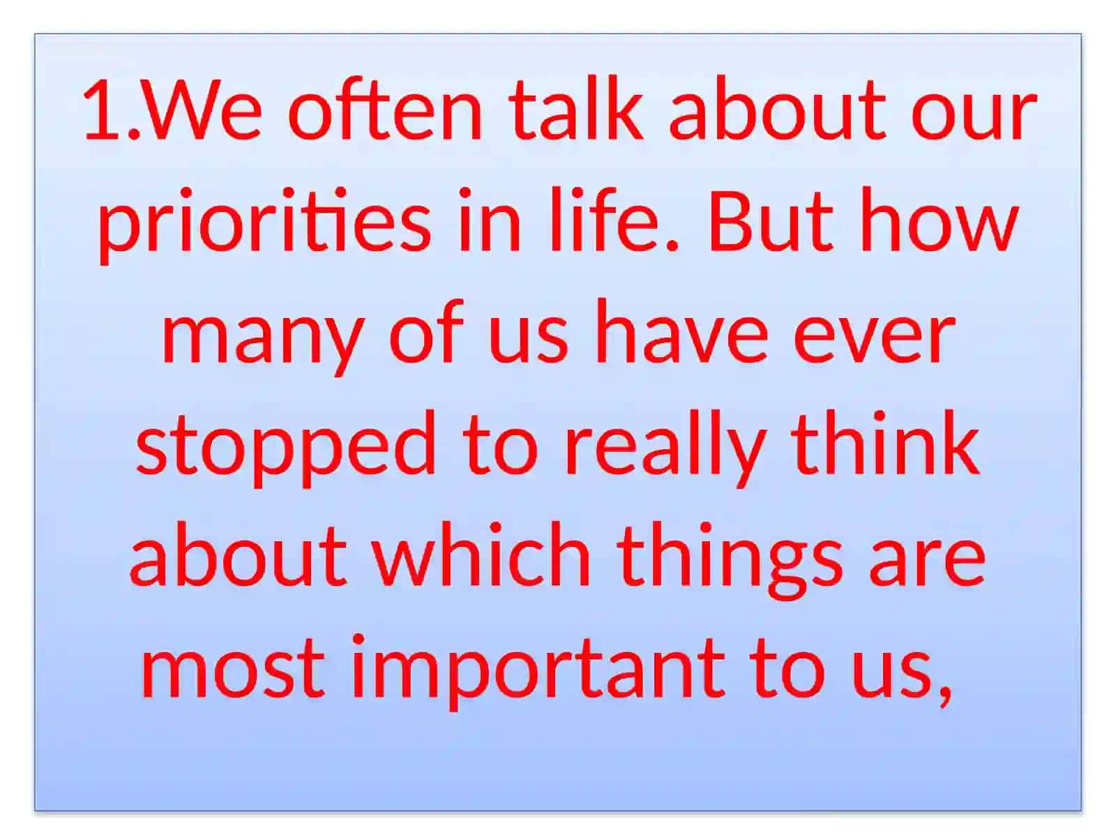 WHAT IMPORTANT YO YOU? 3