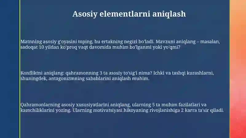 Matndan ertak yaratish 3