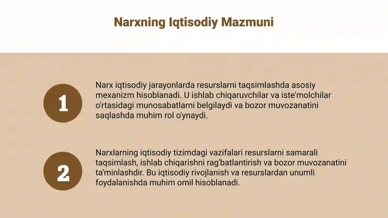 Narxning mohiyati va shakilanishi xsusiyatlari 3