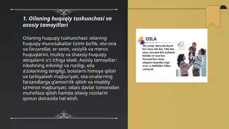Oilaning huquqiy asoslari 3