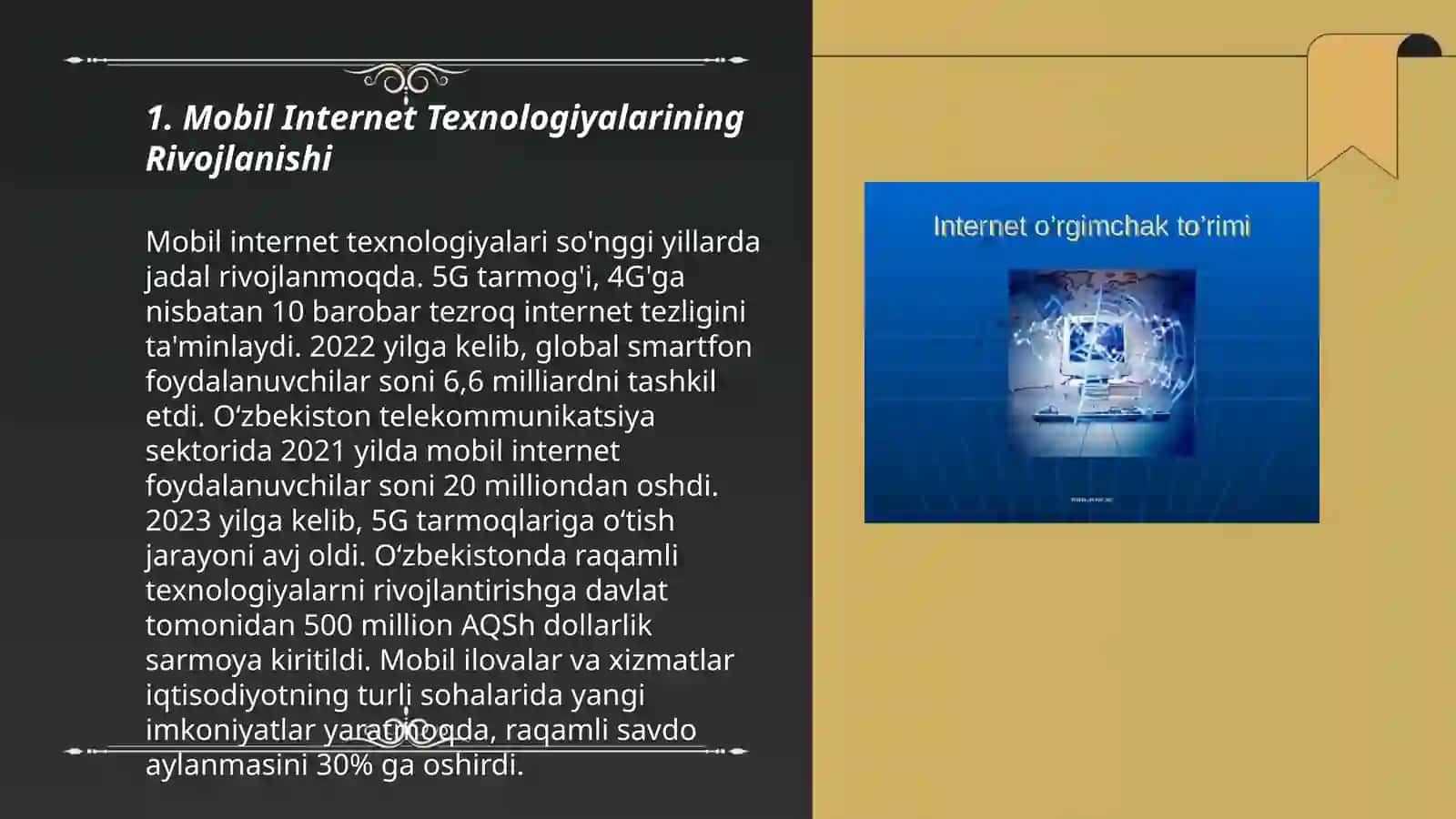 Mobil internet texnologiyalari 3