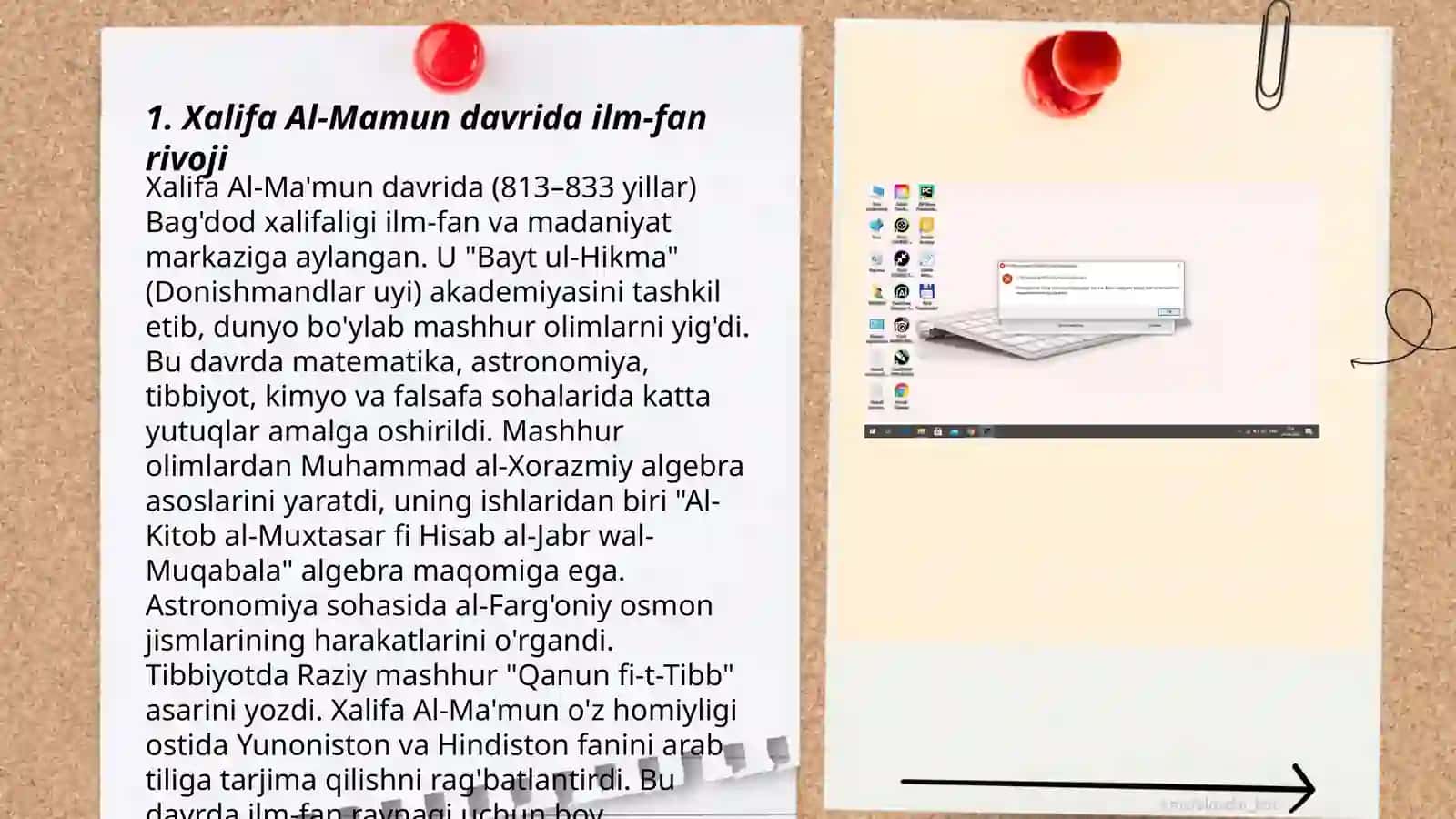 Arab xalifaligi kutubxonalari donolik uyi 3