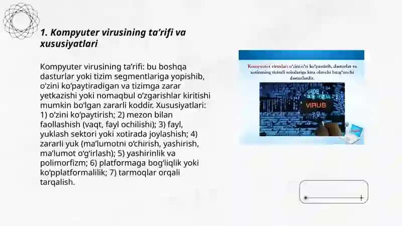 Kompyuter viruslari va virusga qarshi kurashish usullari 3