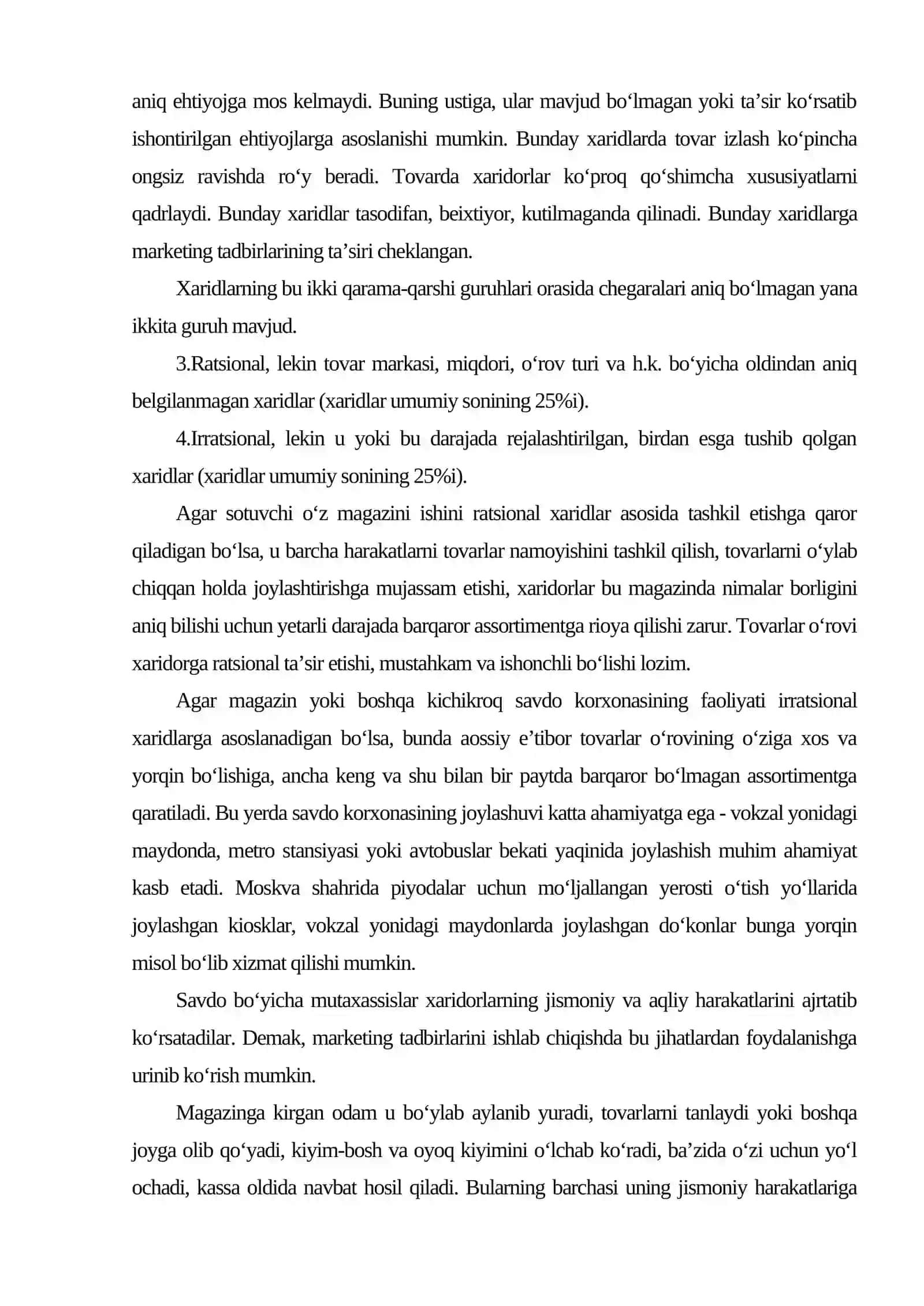 Savdo va xizmatlar sohasi marketingi 3