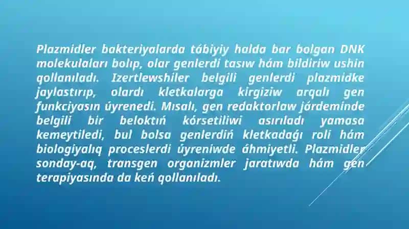 Gen injeneriyasınıń metodları 3