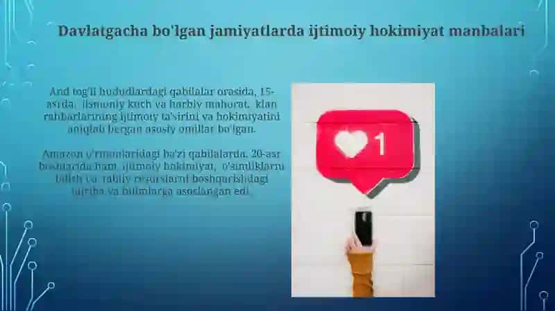 Davlatgacha boʻlgan jamiyatlarda ijtimoiy normalar va ijtimoiy hokimiyat 3