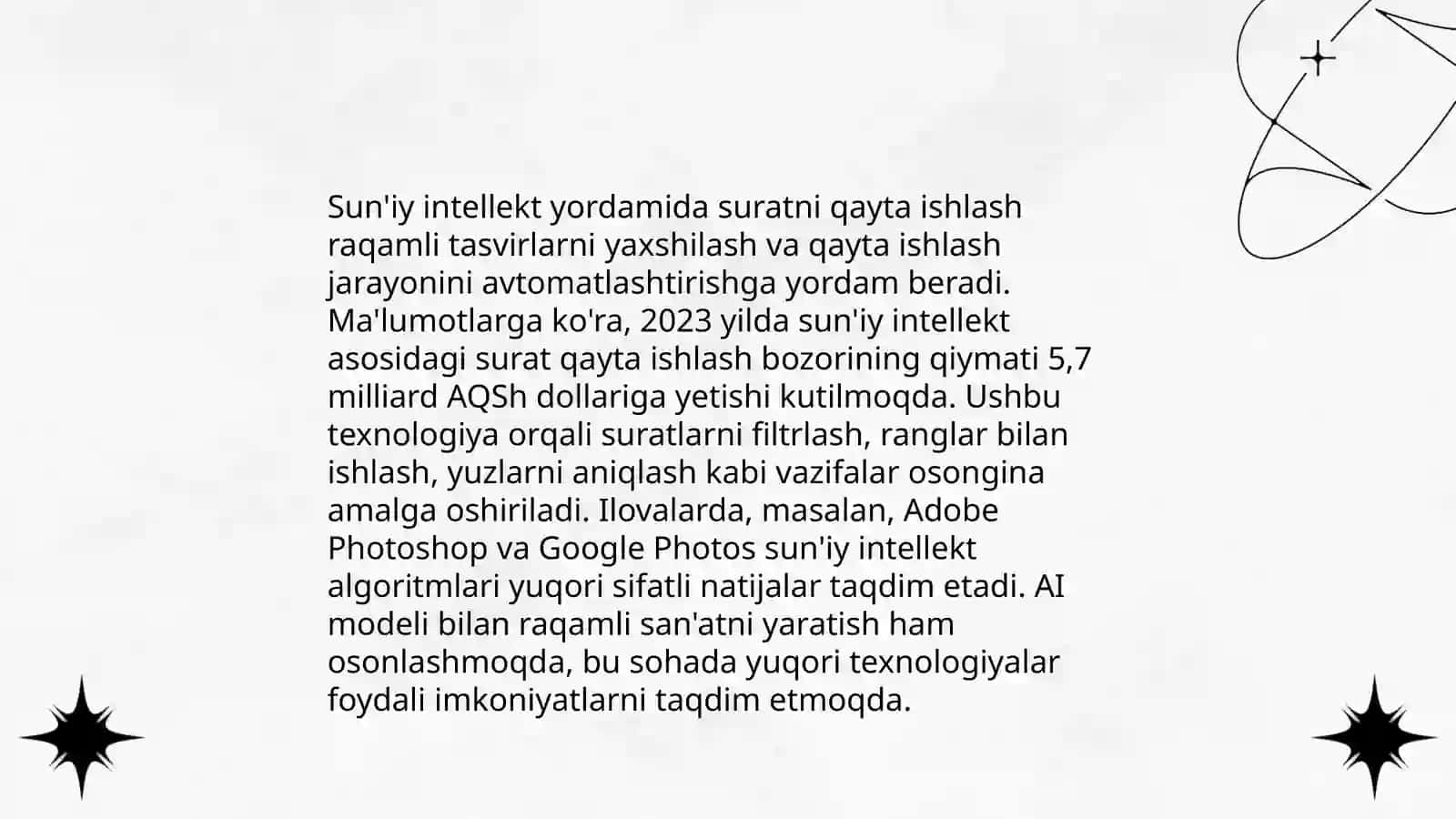 Sun'iy intellektni kompyuter grafikasida qo'llash 3