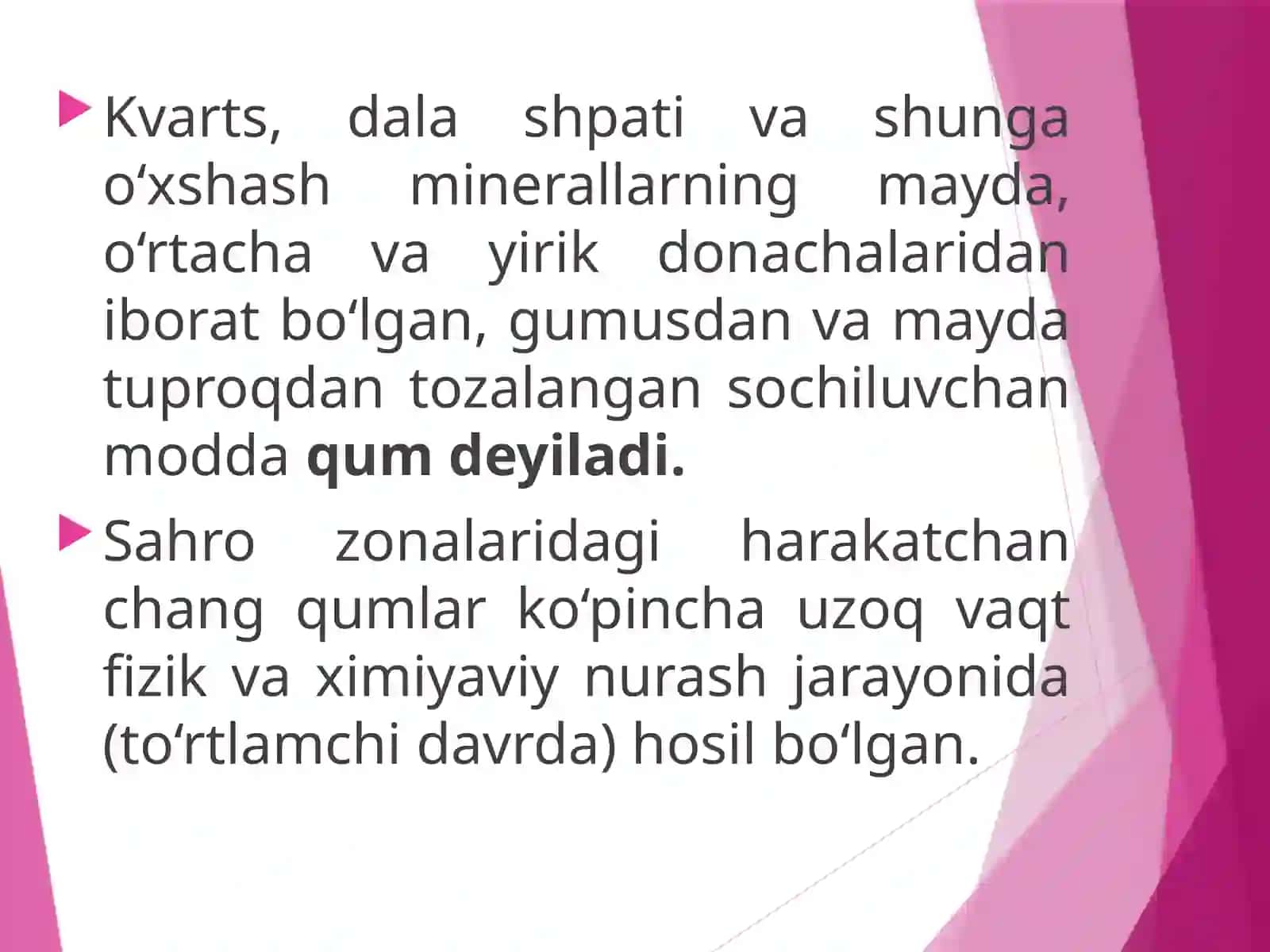 Qumli va qumloq yerlarni o’zlashtirish 3