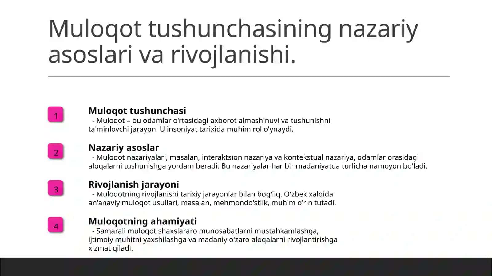 Muloqot haqida tushuncha 3
