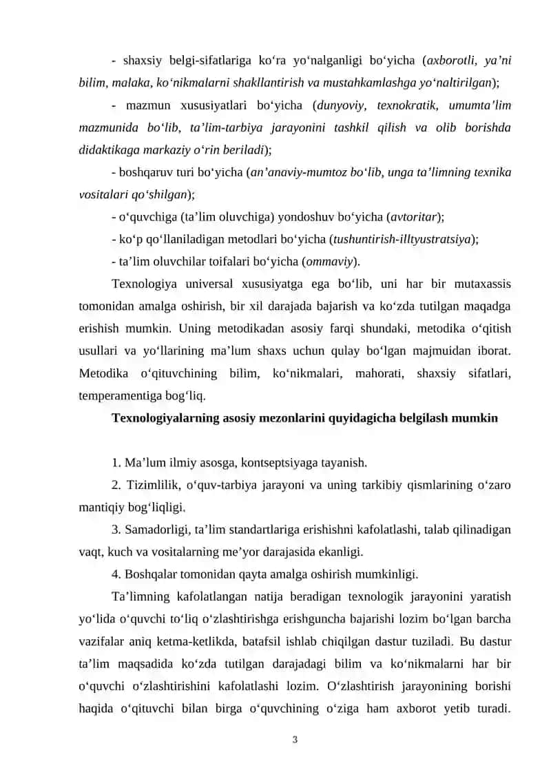 O‘qitishning zamonaviy usullari va xususiyatlari 3