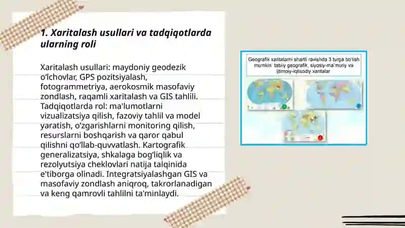 Geografik xaritalardan tadqiqot vosiytalari sifatida foydalanish 3