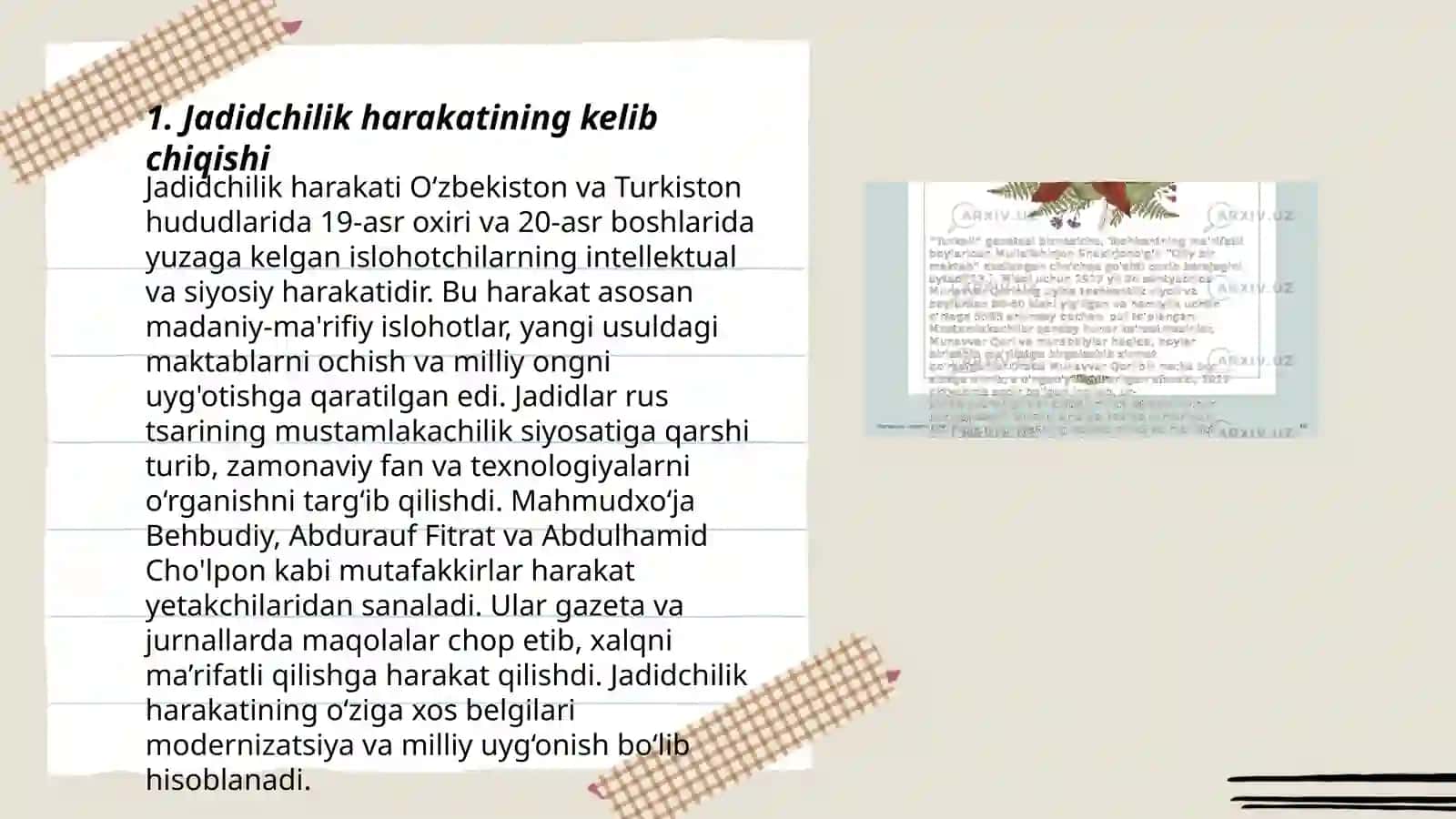 Jadidchilik harakatlari 3