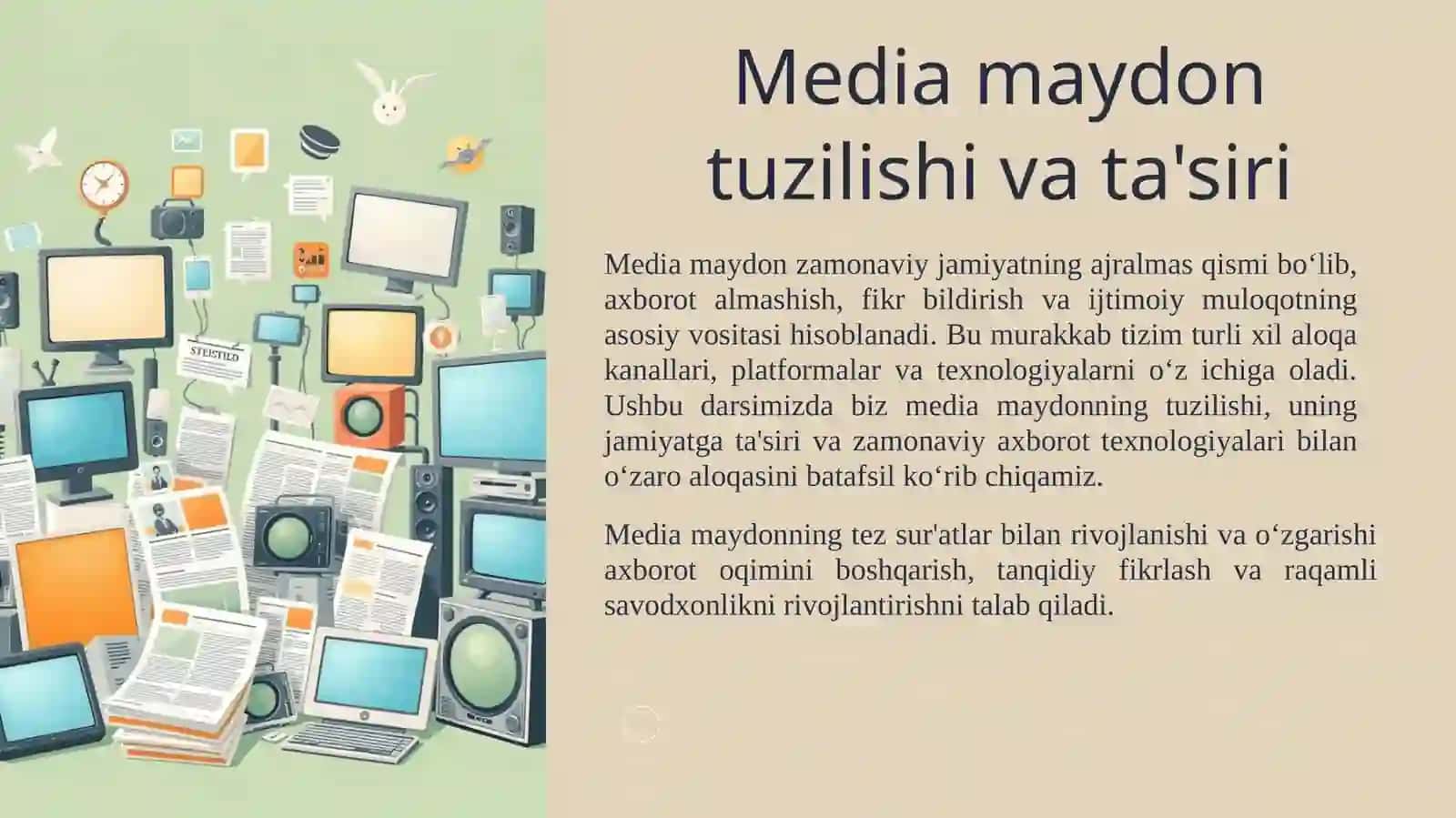 Media maydon tuzilishi va ta’siri 3