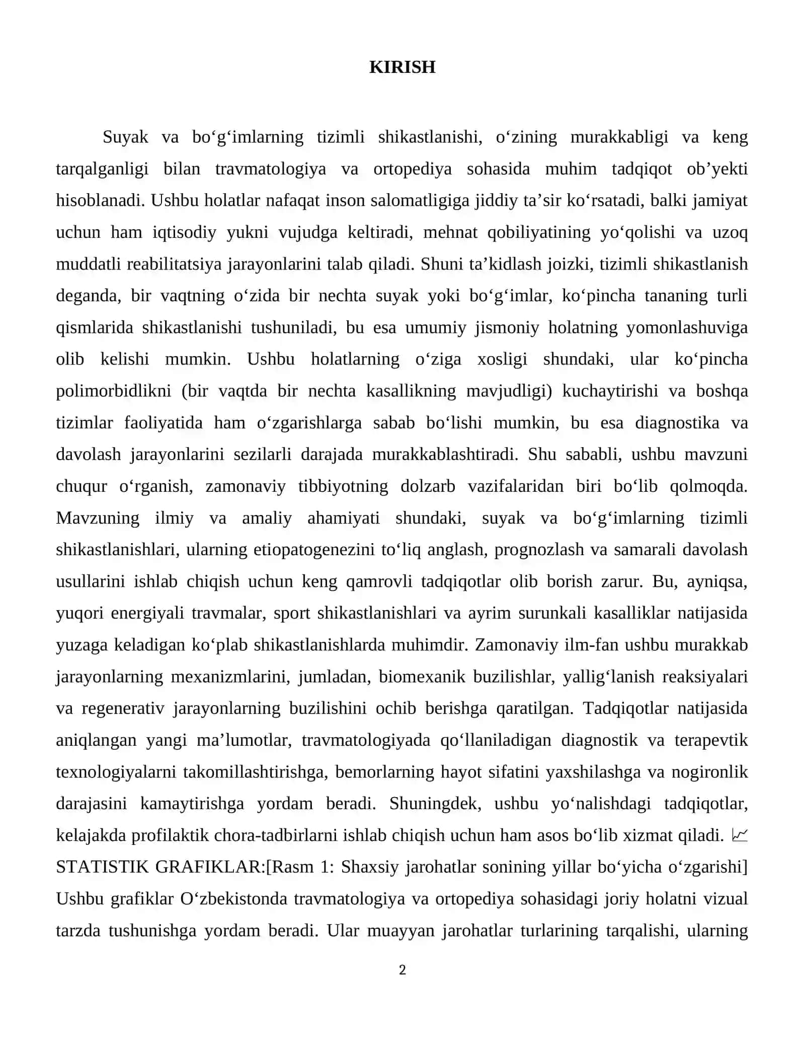 Suyak va boʻgʻimlarning tizimli shikastlanishi 3