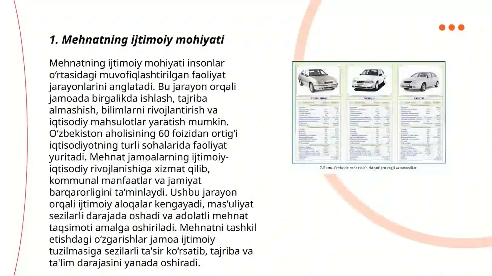 Mehnatning ijtimoiy mohiyati va uning asosiy xarakteristikasi 3
