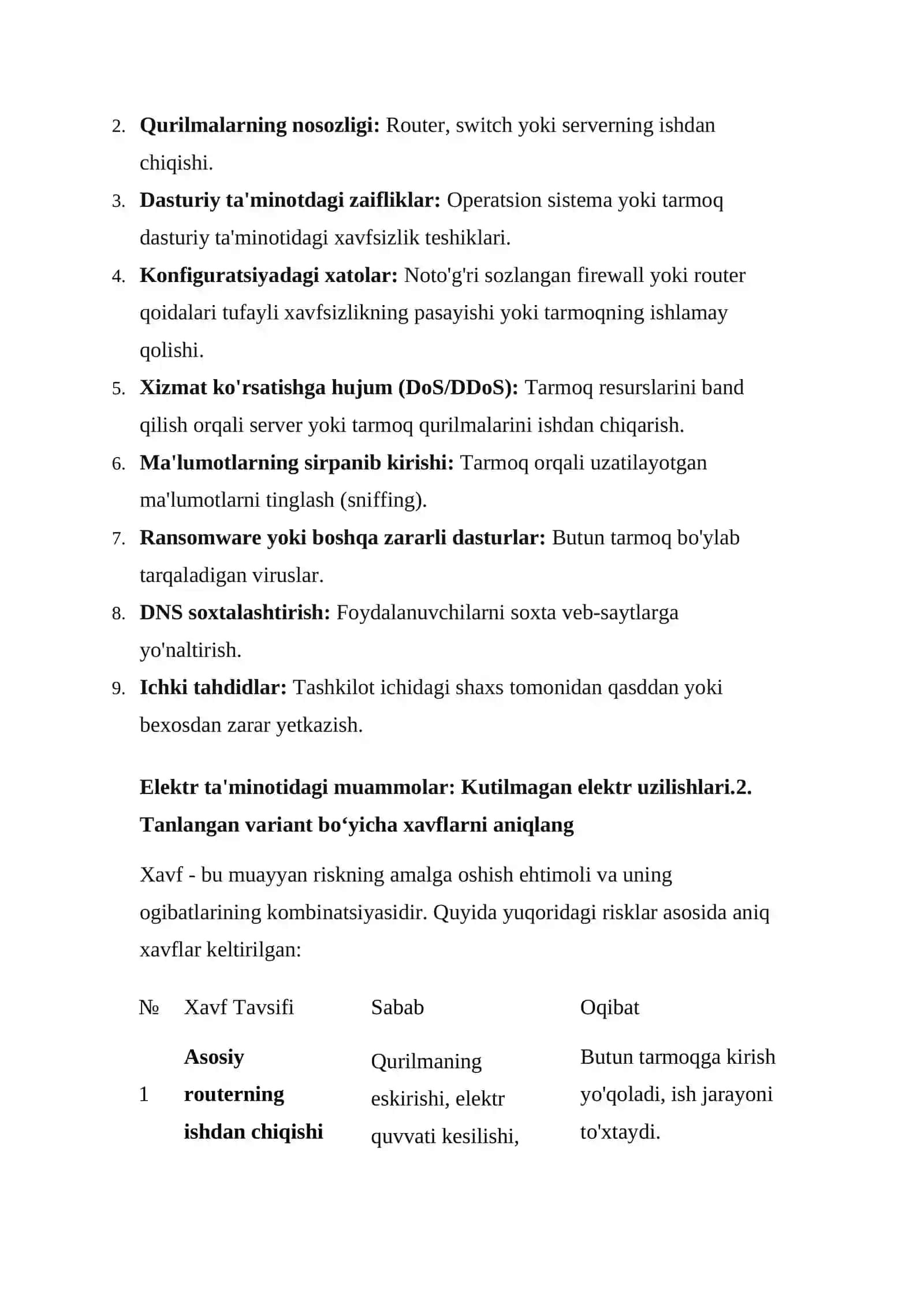 MA’LUMOTLAR KOMMUNIKATSIYASI FANIDAN 3