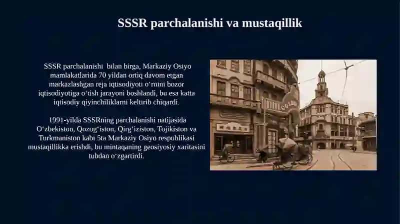 Markaziy Osiyo Mamlakatlari XX asr ikkinchi yarmida 3