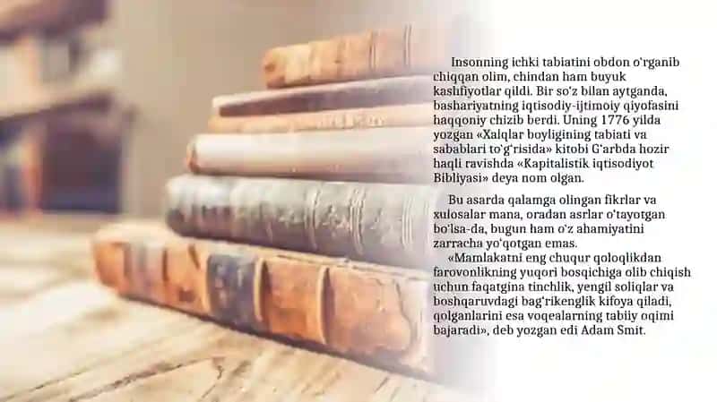 Adam Smit va uning iqtisodiy nazariyalari 3