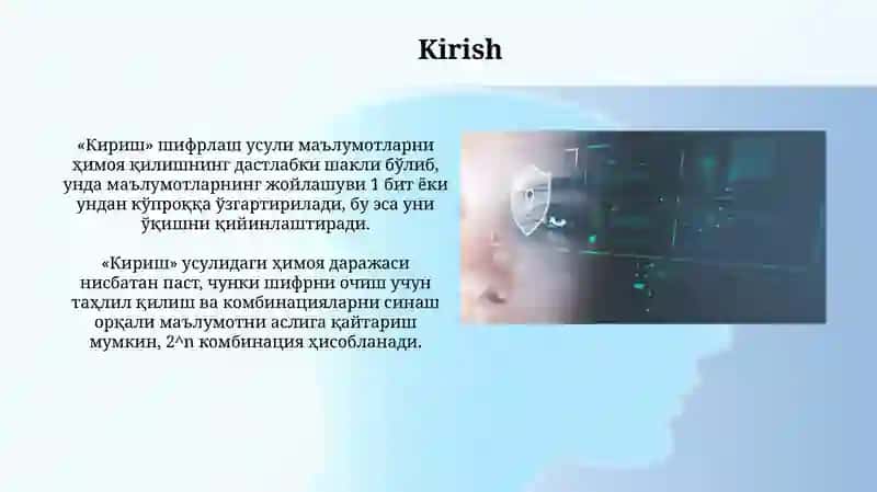 Axborotni himoyalash usullari 3