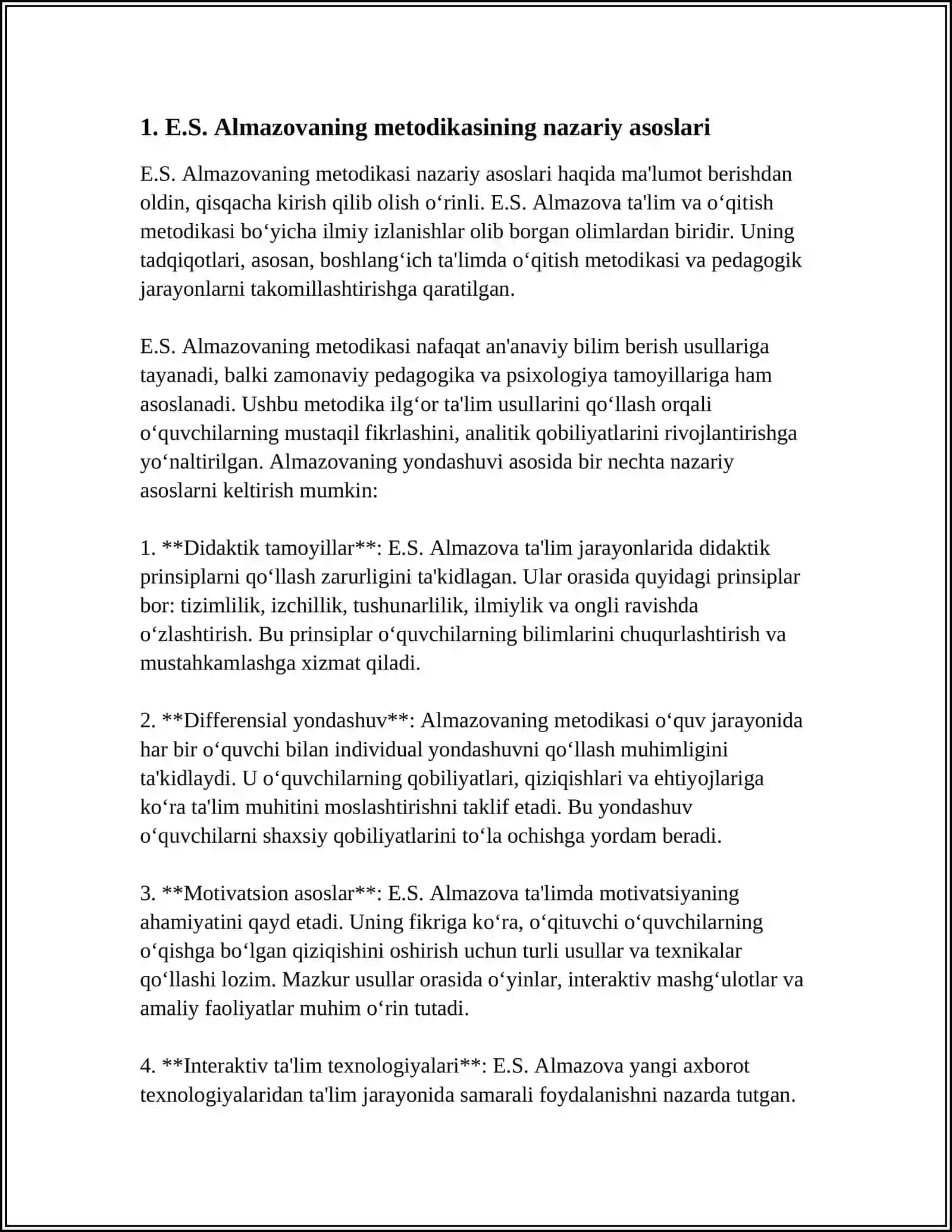 E.S.ALMAZOVANING OVOZNI TIKLASH METODIKASI 3