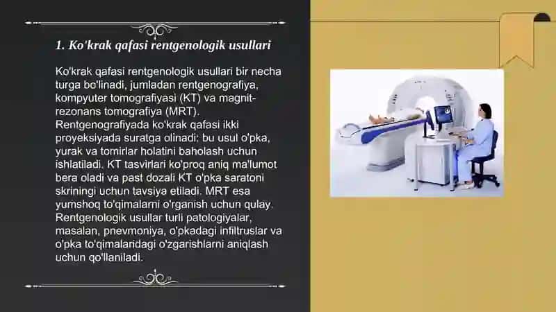 Pediatrik radiologiya fanidan tayyorlagan mustaqil ishi 3