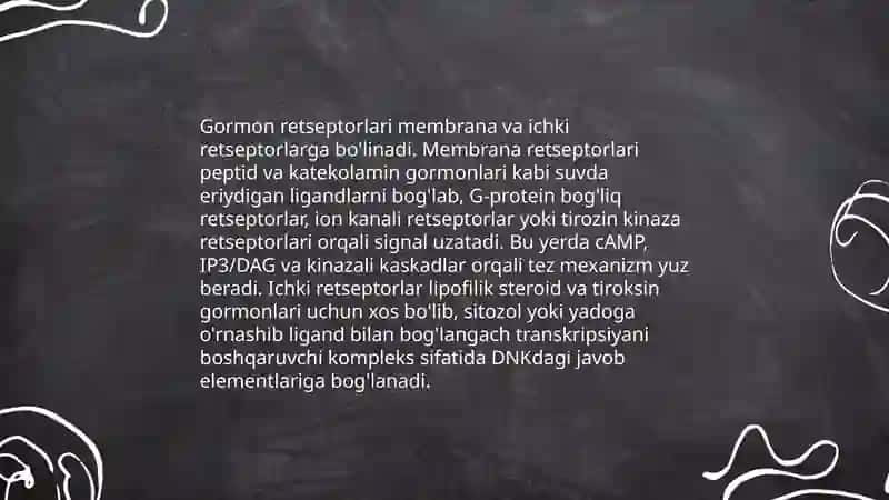 Gormonlarning nishon hujayralarga tasir mexanizmi 3