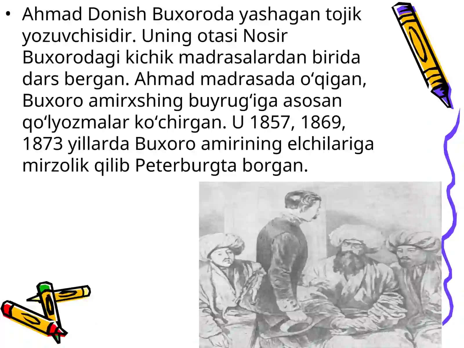 BUXORO MA`RIFATPARVARLARI AHMAD DONISH VA SADRIDDIN AYNIY 3