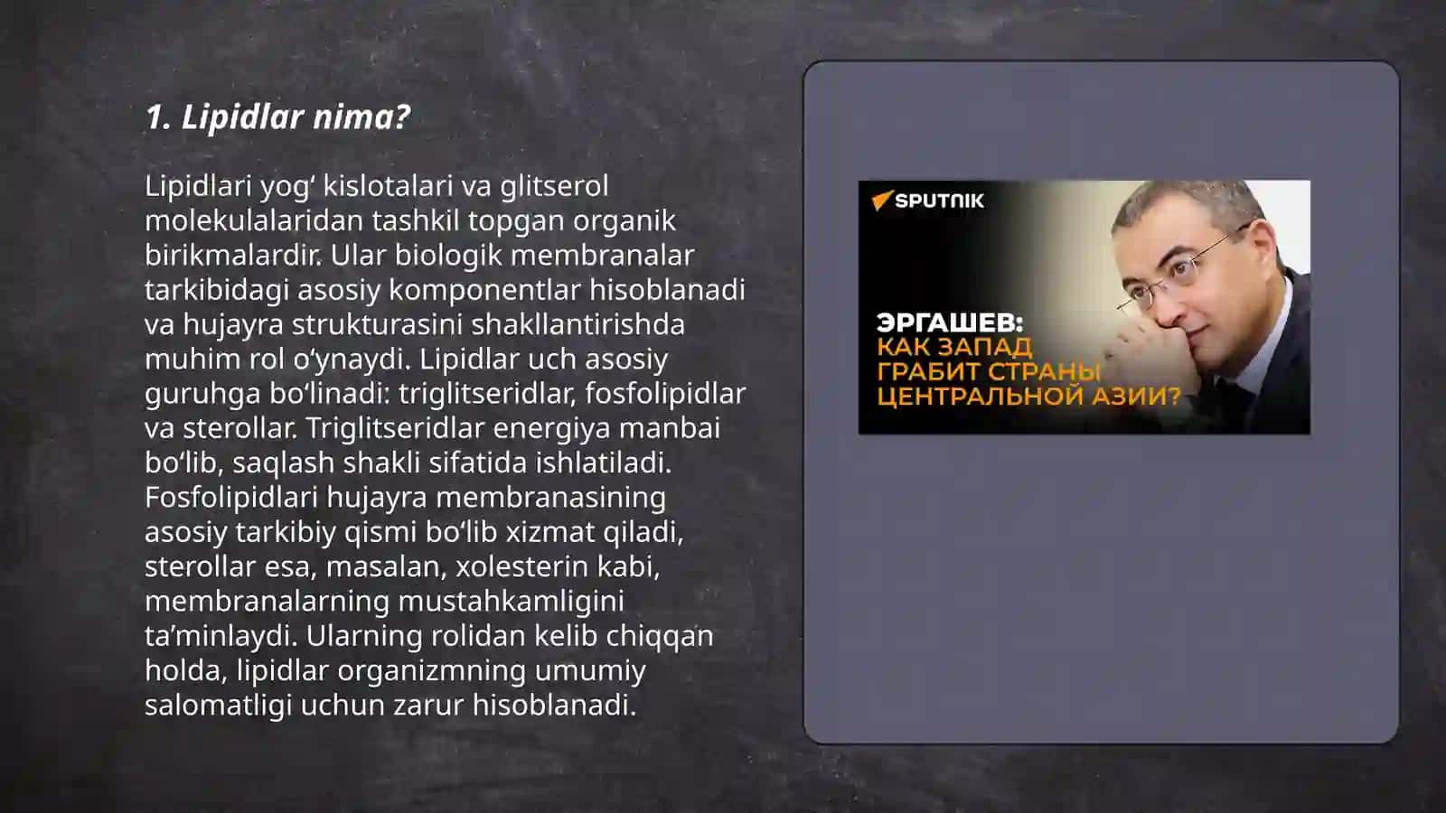 Lipidlar bu nima, organizmda joylashishiga qarab bòlinishi va hazmlanish bosqichlari 3