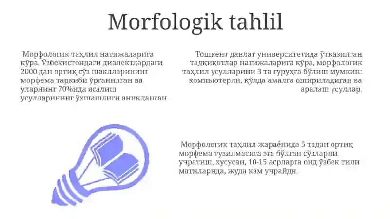 Morfemika va morfema haqida umumiy ma'lumot 3