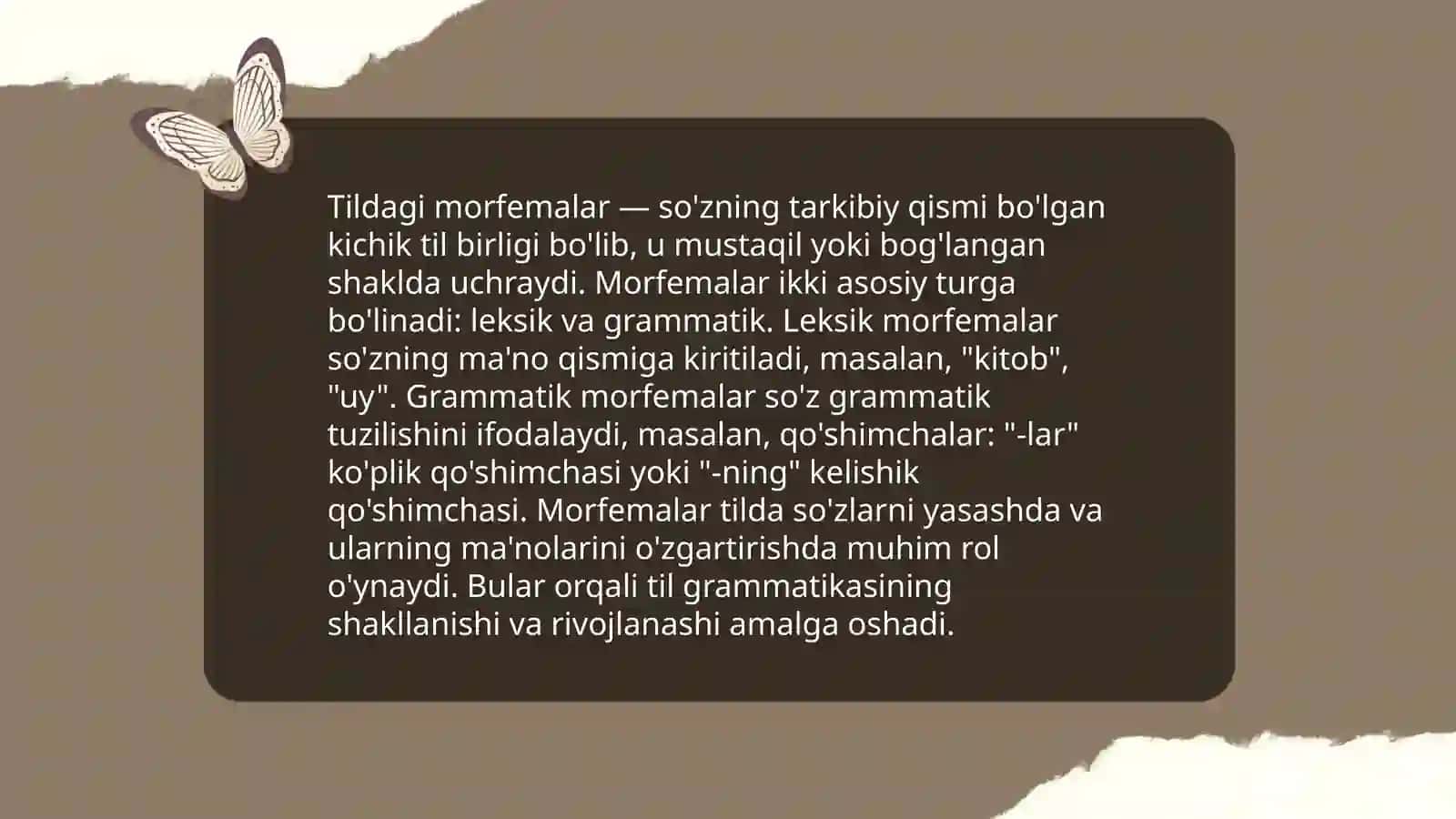 Tildagi morfologik xususiyatlari 3