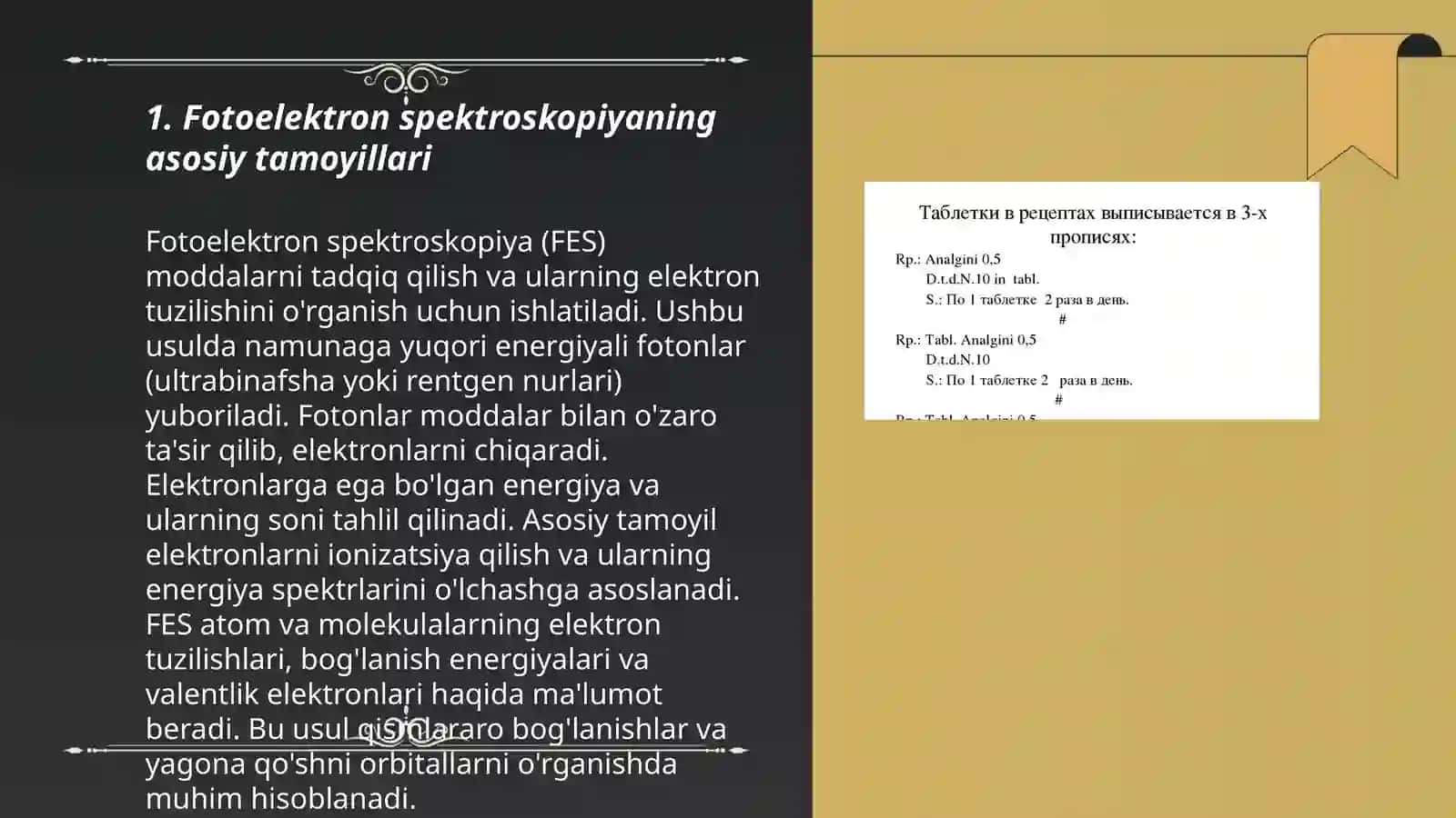 Fotoelektron rentgenoelektron va EPR spektroskopiyaning kimyoda qo'llanishi 3