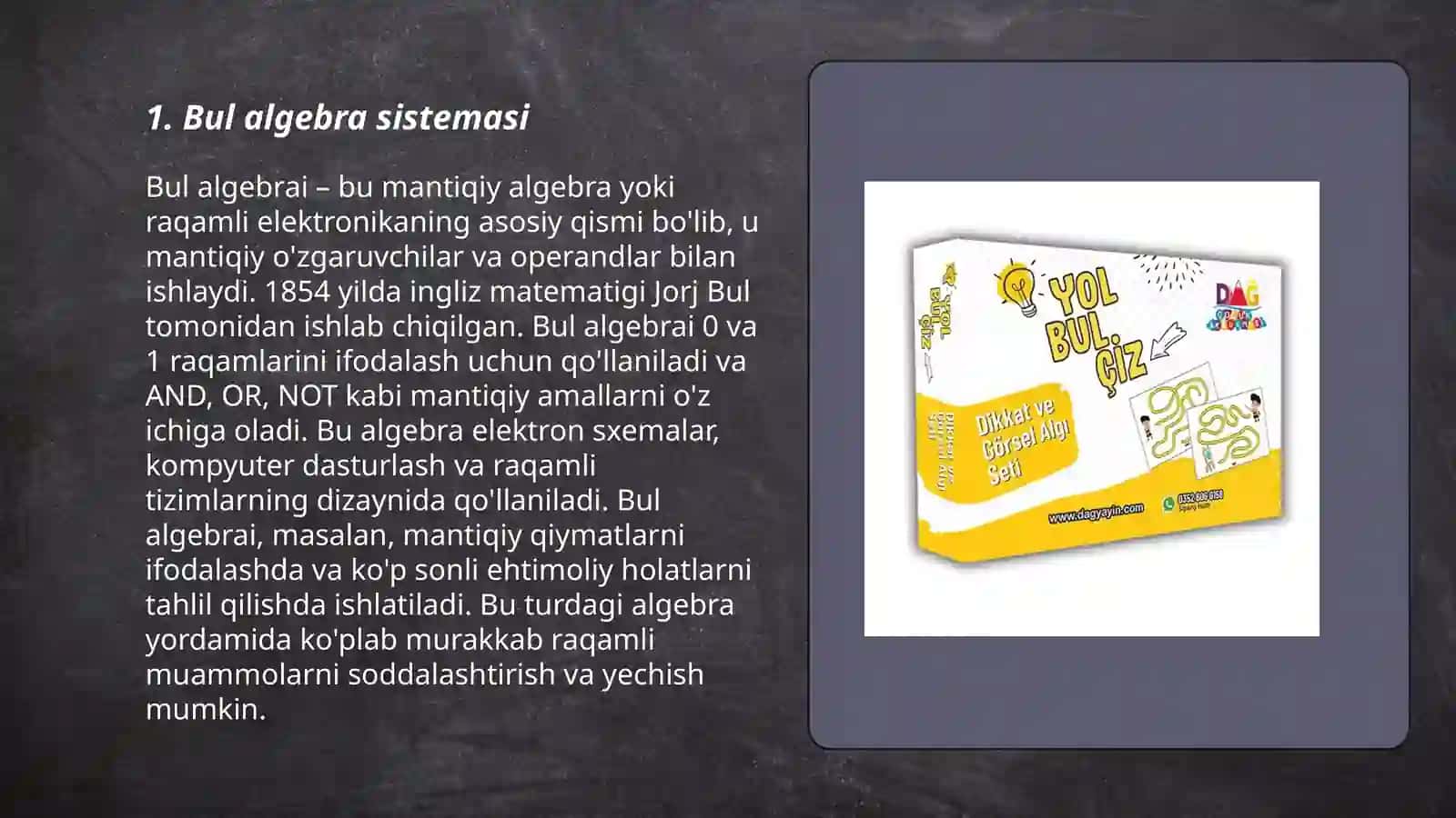 "Bul va regulyar halqalar" 3