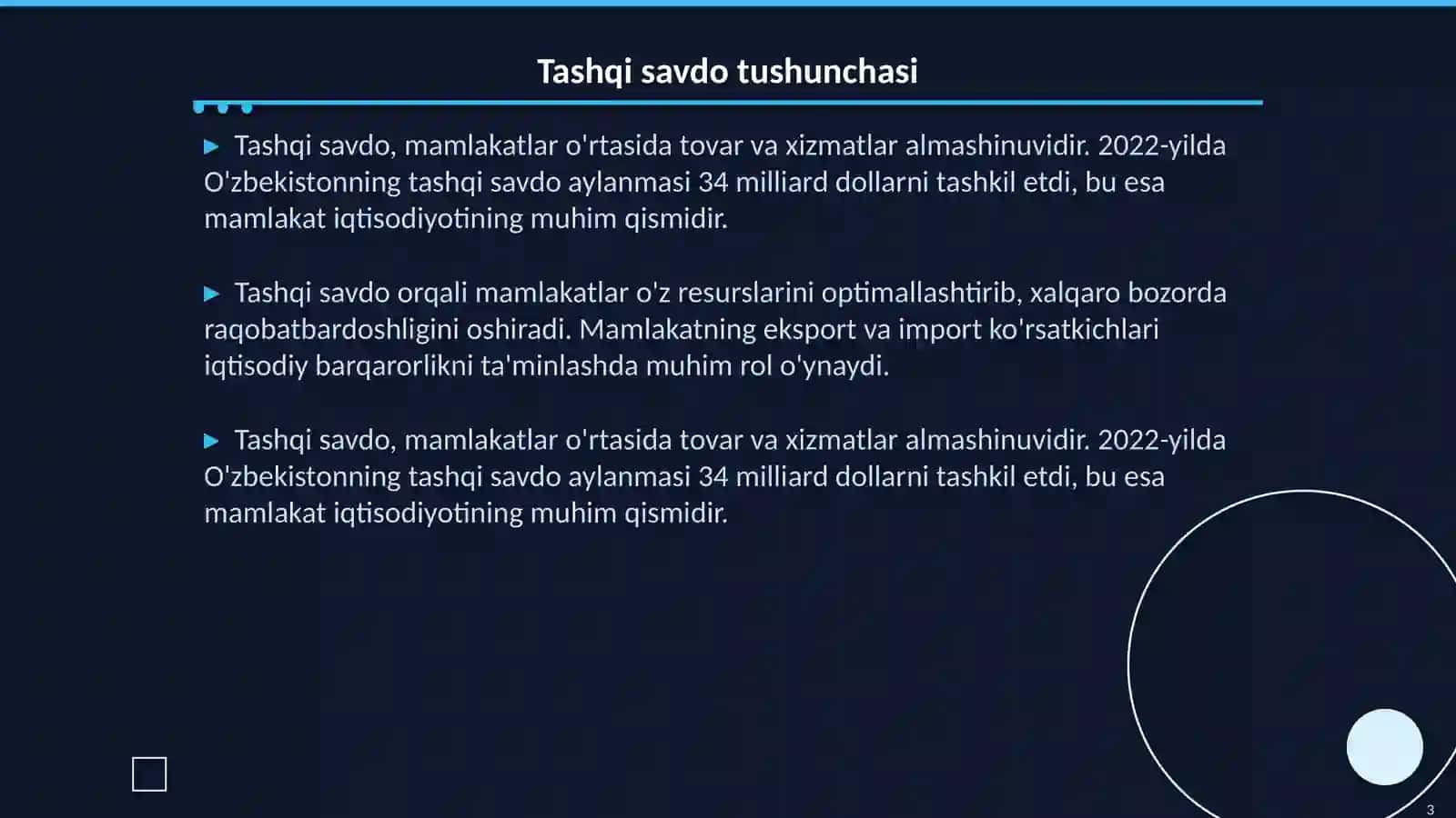 Tashqi va ichki savdo.Soliq tizimi 3