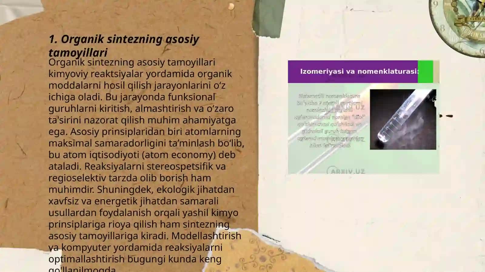Organik sintez taraqiyoti 3