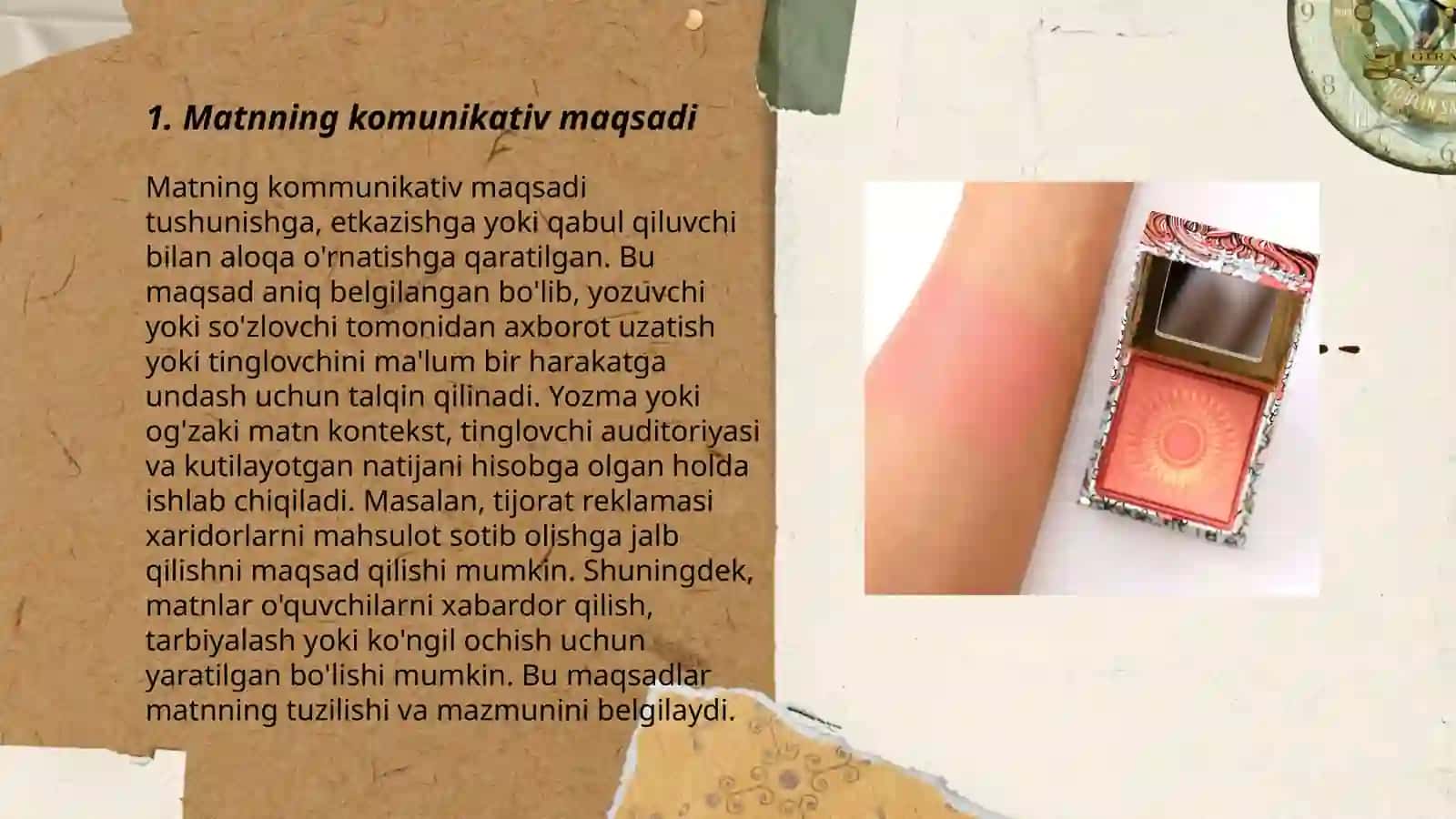 Matnni maʼnoviy qismlarga boʻlish tamoyillari. Reja. Rejaning turlari 3
