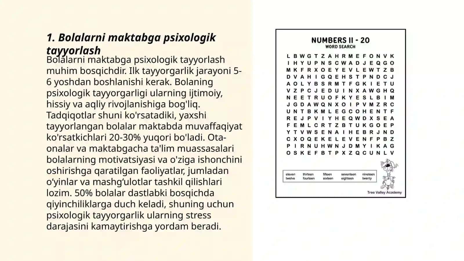 Bolalarni maktabga psixologik tayyorlash 3